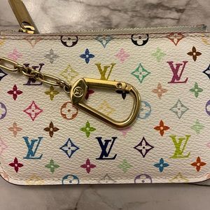 Louis Vuitton card wallet keychain